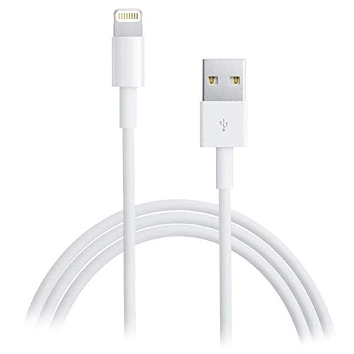 Cybist Basics Range USB to Lightning Compatible Cable Compatible with Apple iPad, iPhone 14 Series, iPhone 13 Series, 12, 12 Mini, 12 Pro Max, 11, XS, X, XR, SE And More.
