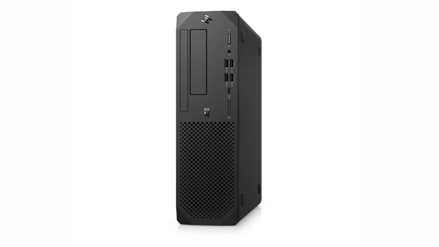 HP Z2 G5 SFF Workstation i7-10700 (8 Cores, 2.9/4.8GHz), Nvidia Quadro P1000 4GB, 1TB PCIe Gen 4.0x4 NVMe, 32GB DDR4, GbE, SD Card Reader, DVD RW, RAID Support, Windows 11 Pro (Renewed)