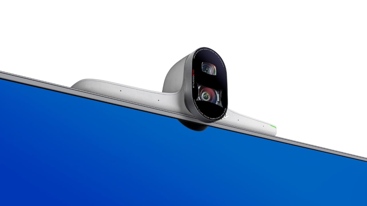 POLY Studio E70 4K Smart Camera & GC8 Touch Controller Video Conferencing Kit, 2x 20MP Cameras, 7.3x Zoom, Speaker Framing, Lens, USB-C. RJ-45, Teams & Zoom Certified (Renewed)