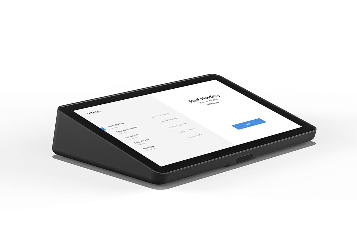 Logitech Tap 10.1 Meeting Room Touch Controller with Cat5e Kit 1280x800, Oleophobic & Anti-Glare, FDMI VESA Mountable, HDMI, Motion Sensing, Ultrasonic Speaker, Graphite - 939-001950 (New)(Renewed)