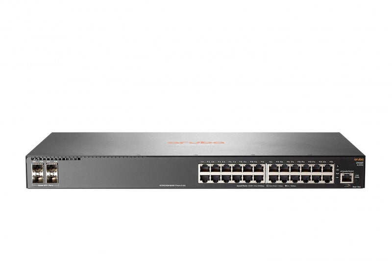 HPE Aruba Networking 2930F 24G 28Port JL259A Network Switch - 24x GbE (10/100/1000) Ports, 4x SFP, Layer 3, Managed, Capacity: 56 Gbps, Throughput: 41.7 Mpps (New)(Renewed)