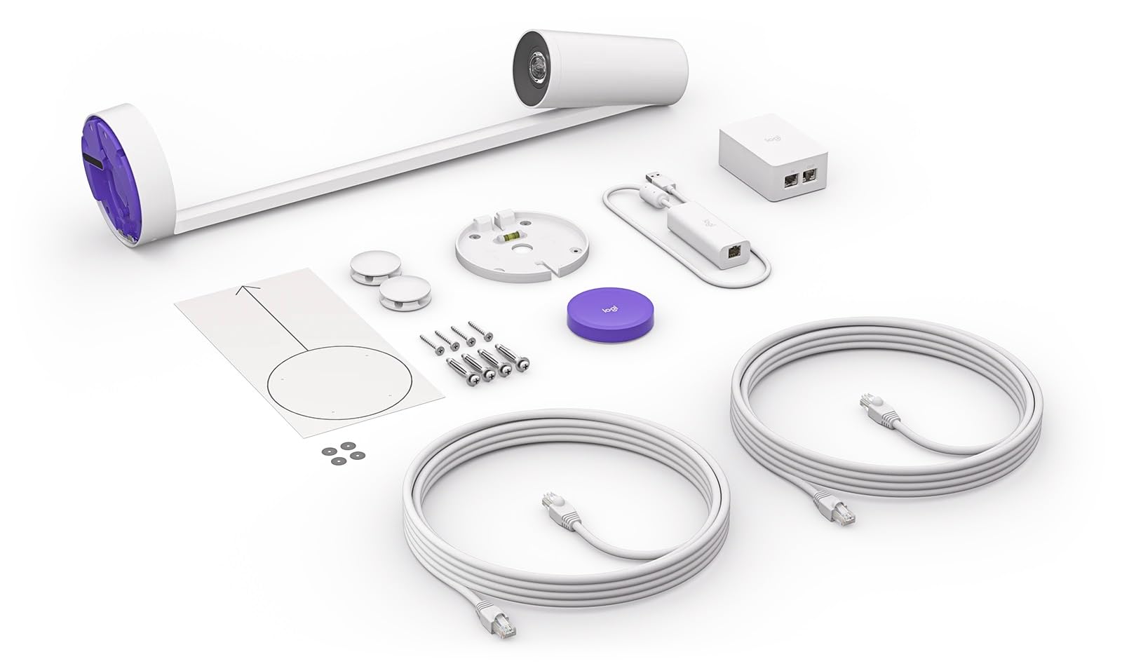 Logitech Scribe Whiteboard Camera for Video Conferencing Rooms 1080p Capture, Built-In AI, Presenter Removal, Wireless Share, Native Teams, Zoom, Meet Integration, 960-001332 (New) (Renewed)