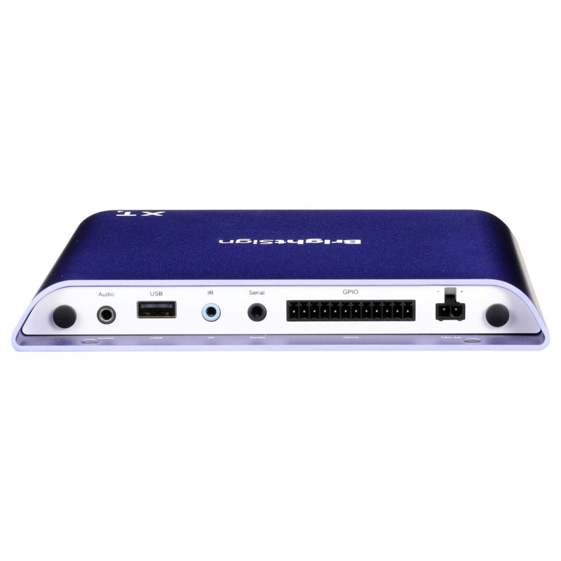 BrightSign XD1034 Expanded I/O Player with 7 Port USB HUB (USB700) & 8GB MicroSD Card - One 4K or Dual 1080@60Fps and HDR10+ video decoding, Live, H.265, HTML5, Video Walls, AutoWall, Zones (Renewed)