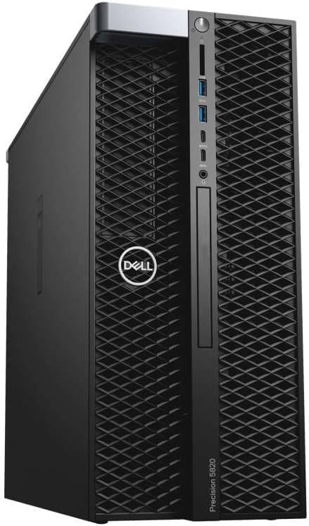 Dell Precision T5820, 128GB ECC RAM, 2TB NVMe SSD, 6TB HDD Workstation - Intel Xeon W-2295 (18 Cores, 4.8GHz), Nvidia Quadro RTX A2000, RAID Support, 950W (Renewed)