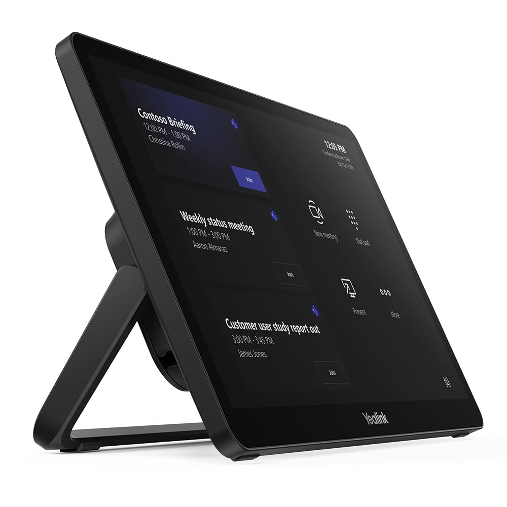 Yealink MTouch II 8 Touch Panel 1306021 1280 X 800, 10 Point Touchscreen, Built-in Wi-Fi AP, Motion Sensor, Angle Adjustable Bracket, HDMI/USB-C Input, Wired & Wireless (Renewed)