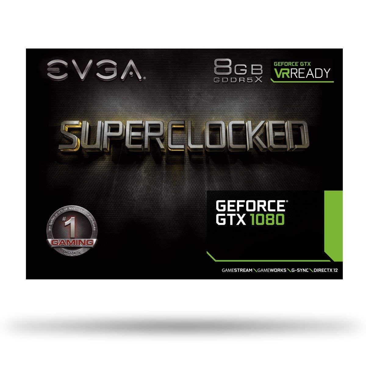 EVGA GeForce GTX 1080 SC GAMING ACX 3.0, 8GB GDDR5X, LED, DX12 OSD Support (PXOC) Graphics Card 08G-P4-6183-KR (Renewed)