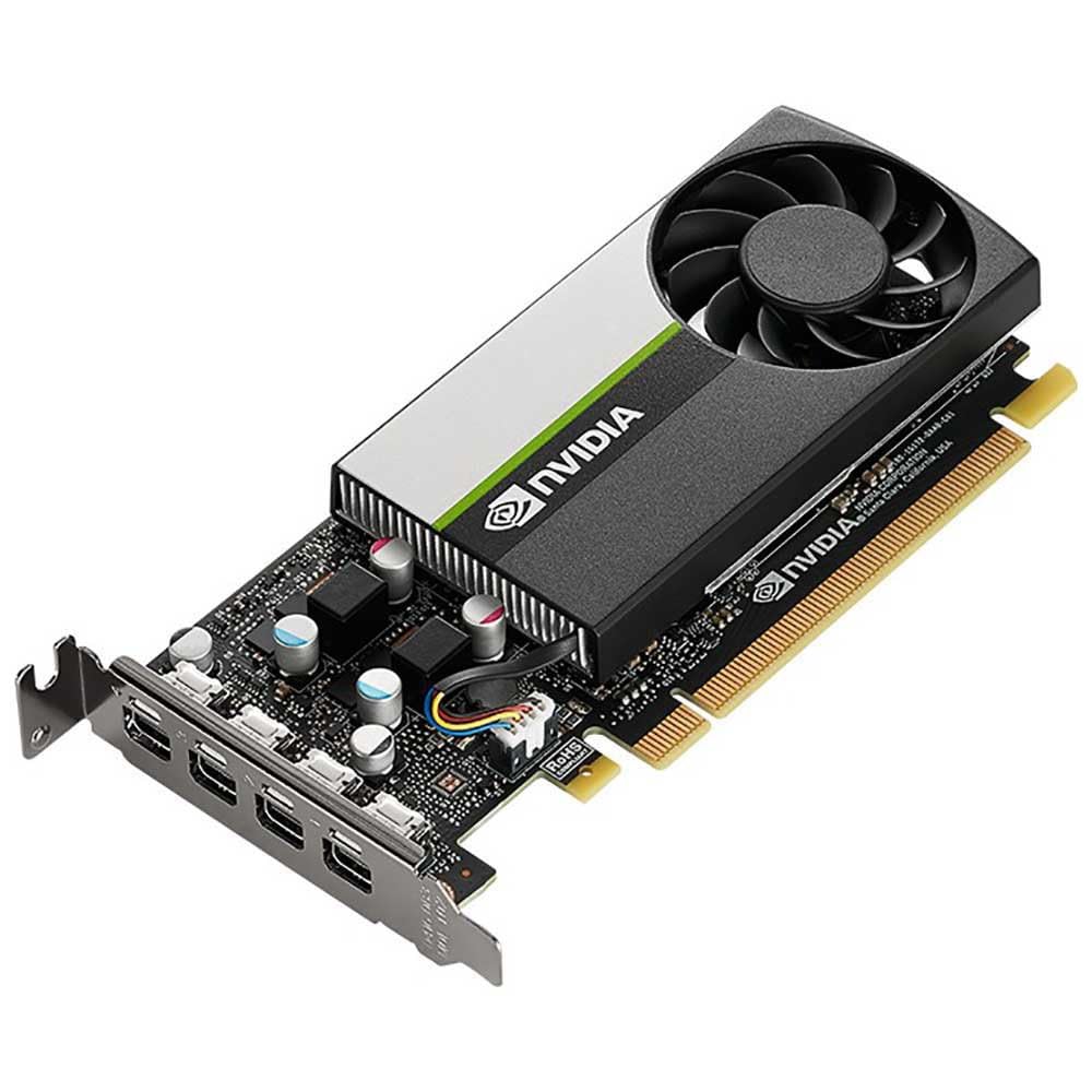 PNY Nvidia Quadro T600 4GB GDDR6 Single-Slot Graphics Card - 640 CUDA Cores, 128bit, 160GB/s, 4x Mini DisplayPort 1.4, 40W, PCI Express 3.0x16 w/ 4 Adapters, High & Low Profile Bracket (New) (Renewed)