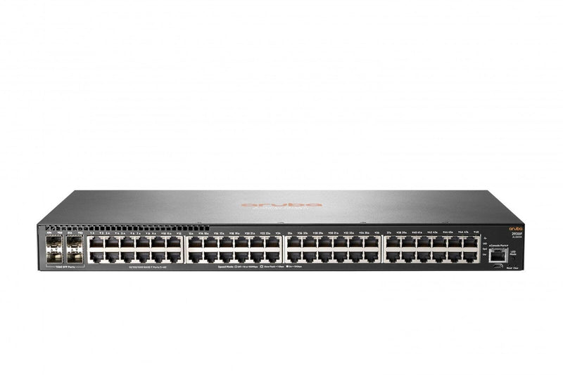 HPE Aruba Networking 2930F 48G 52 Port JL260A Network Switch - 48x GbE (10/100/1000) Ports, 4x SFP, Layer 3, Managed, Capacity: 104 Gbps, Throughput: 77.4 Mpps (New)(Renewed)