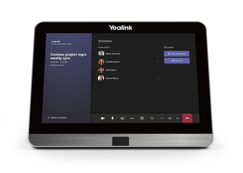 Yealink MTouch II 8 Touch Panel 1306021 1280 X 800, 10 Point Touchscreen, Built-in Wi-Fi AP, Motion Sensor, Angle Adjustable Bracket, HDMI/USB-C Input, Wired & Wireless (Renewed)
