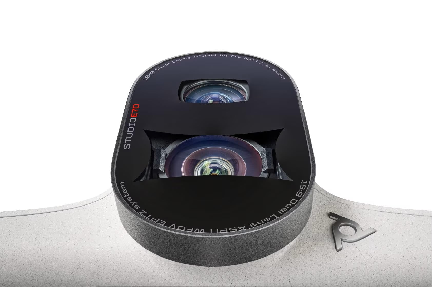 Poly Studio E70 All-in-one 4K Smart Video Conferencing Camera with PoE Injector, 2x 20MP Cameras, 7.3x Zoom, 4 Beamforming Mics, Speaker Framing, Lens, Teams & Zoom Certified (Renewed)