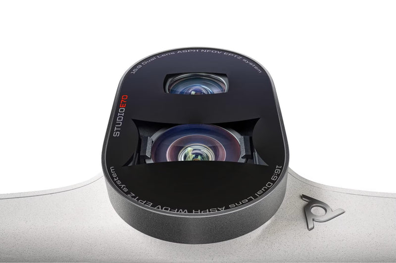 Poly Studio E70 All-in-one 4K Smart Video Conferencing Camera with PoE Injector, 2x 20MP Cameras, 7.3x Zoom, 4 Beamforming Mics, Speaker Framing, Lens, Teams & Zoom Certified (Renewed)