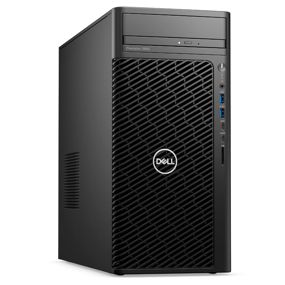 dell Dell Precision 3660 Tower, i7-12700 (12 Core, 4.9GHz), Nvidia RTX A2000 6GB GDDR6, 2TB PCIe Gen 4.0 x4 NVMe, 64GB DDR5, 2TB HDD, SD Card Reader, LAN, Windows 11 Pro (Renewed)