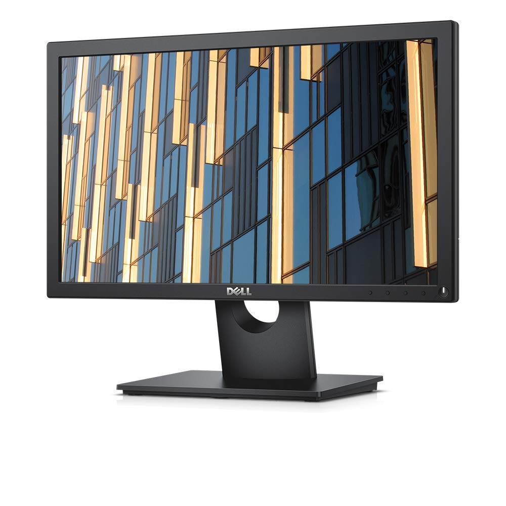 Dell E1916He HD 19 Monitor W-LED, 200 cd/m2 Brightness, 5ms Response, VESA Mountable, Tilt, DisplayPort 1.2, VGA, Black (Renewed)