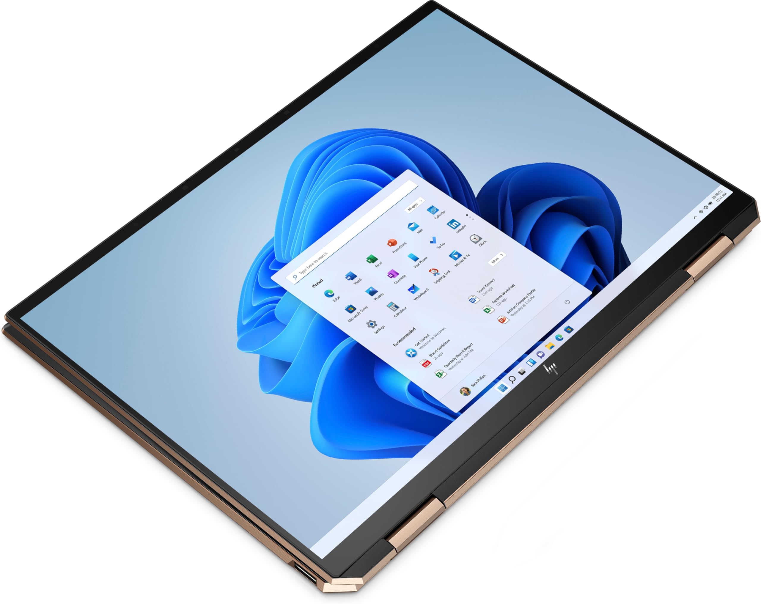 HP Spectre x360 14-ea0007na 13.5" FHD+ 2-in-1 Touchscreen i5-1135G7, 1TB PCIe Gen 4.0x4 NVMe, 8GB LPDDR4, Fingerprint & SD Card Reader, WIFI 6 & BT 5, UK Backlit Keys, Windows 11 Pro (Renewed)