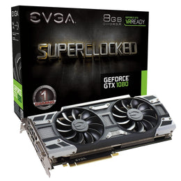 EVGA GeForce GTX 1080 SC GAMING ACX 3.0, 8GB GDDR5X, LED, DX12 OSD Support (PXOC) Graphics Card 08G-P4-6183-KR (Renewed)