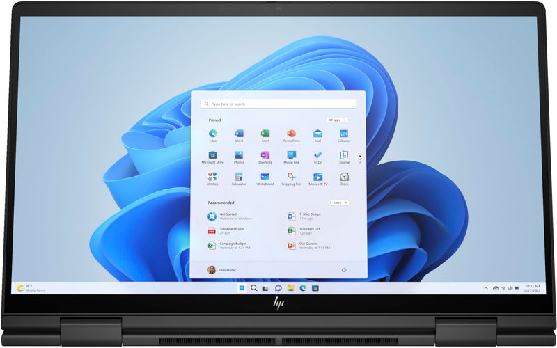HP ENVY x360 15-ed1045nn 15.6 4K UHD AMOLED Touchscreen i7-1165G7 (4 Core, 4.70GHz), 1TB PCIe 4.0 x 4 NVMe, 16GB DDR4, Fingerprint & SD Card Reader, UK Backlit Keys, Windows 11 Pro (Renewed)