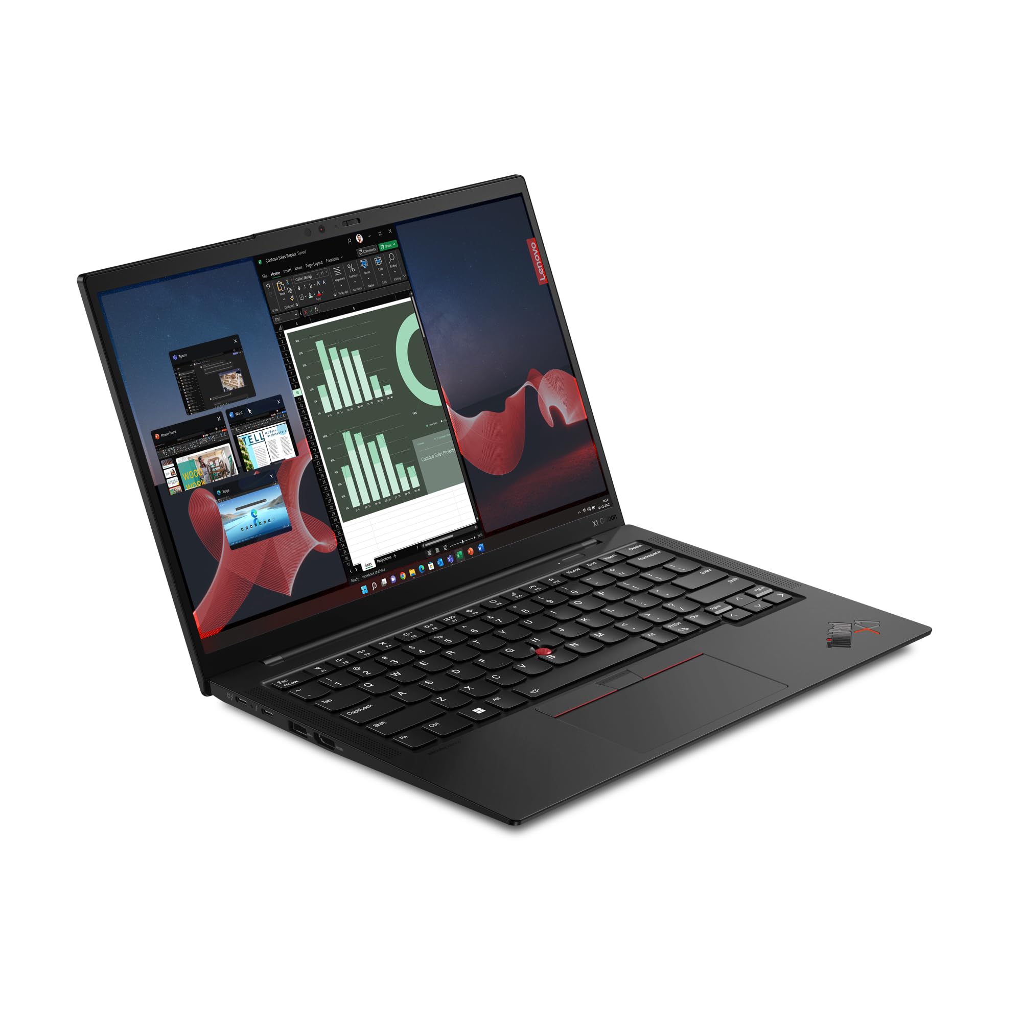 Lenovo ThinkPad X1 Carbon Gen 11 14 2.8K (2880x1800) OLED, i7-1355U (10 Cores), 2TB PCIe Gen 4.0x4 NVMe, 16GB LPDDR5X, Fingerprint Reader, WIFI 6E & BT 5.3, UK Backlit Keys, Windows 11 Pro (Renewed)