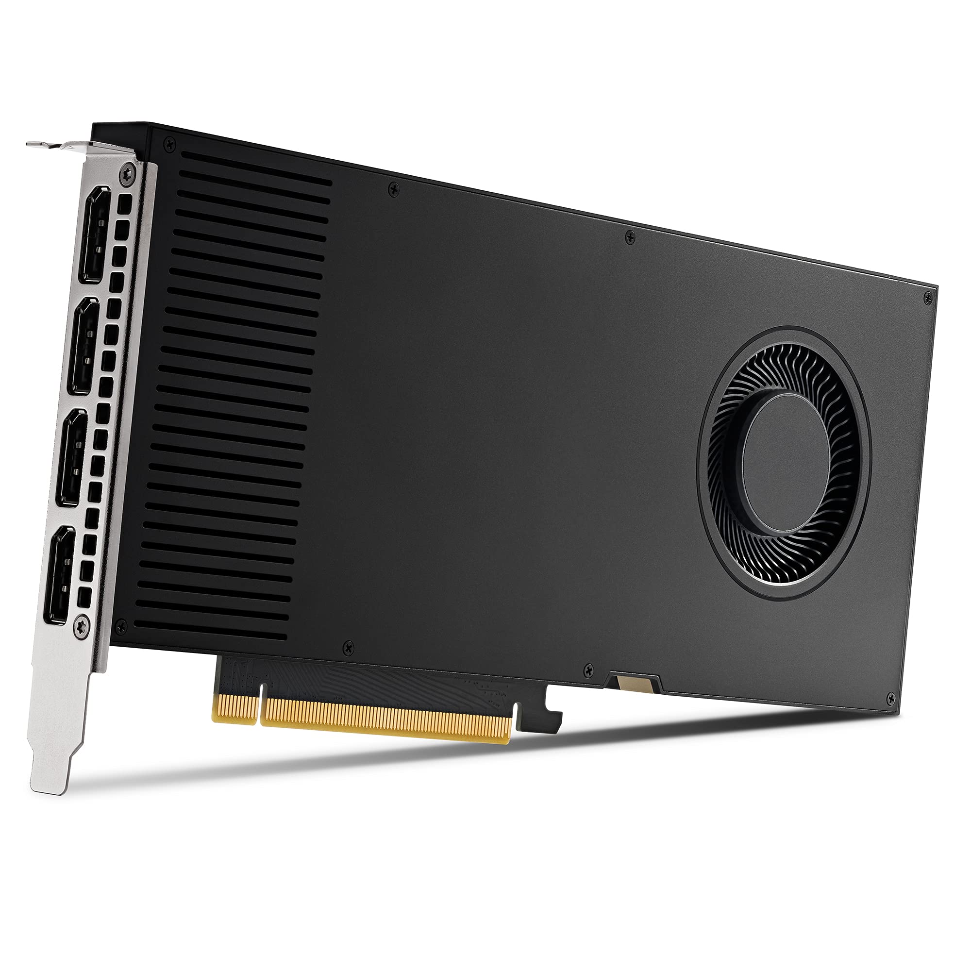 PNY NVIDIA RTX A4000 Professional Graphic Card 16GB GDDR6 PCI Express 4.0 x16, Dual Slot, 4x DisplayPort, 8K Support, Ultra-quiet active fan