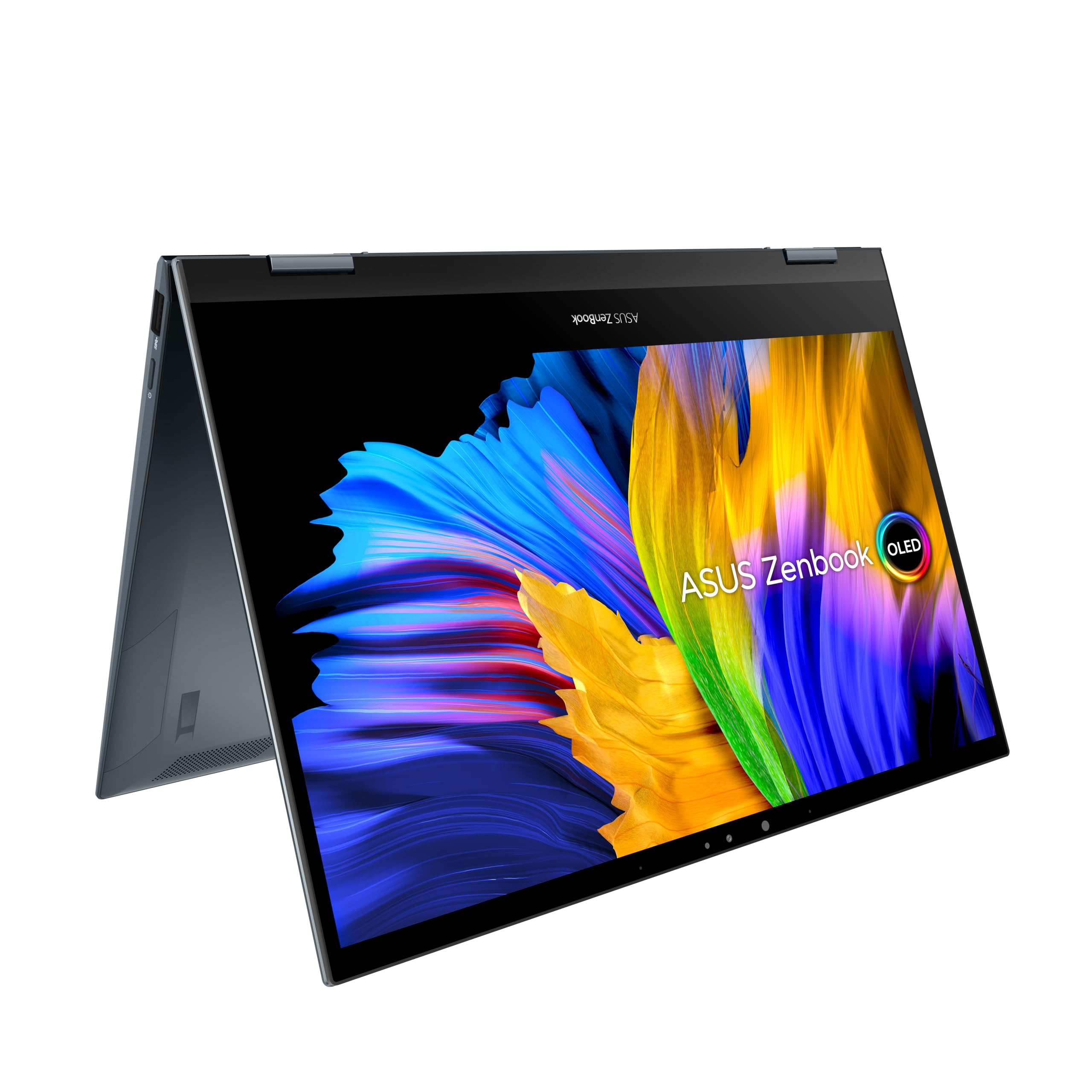 ASUS ZenBook Flip 13.3 FHD OLED 2-in-1 Touchscreen - i7-1165G7 (4 Cores, 4.7GHz), 1TB PCIe Gen 4.0x4 NVMe, 16GB LPDDR4x, Iris Xe Graphics, WIFI 6 & BT 5.2, UK Backlit Keys, Windows 11 Pro (Renewed)
