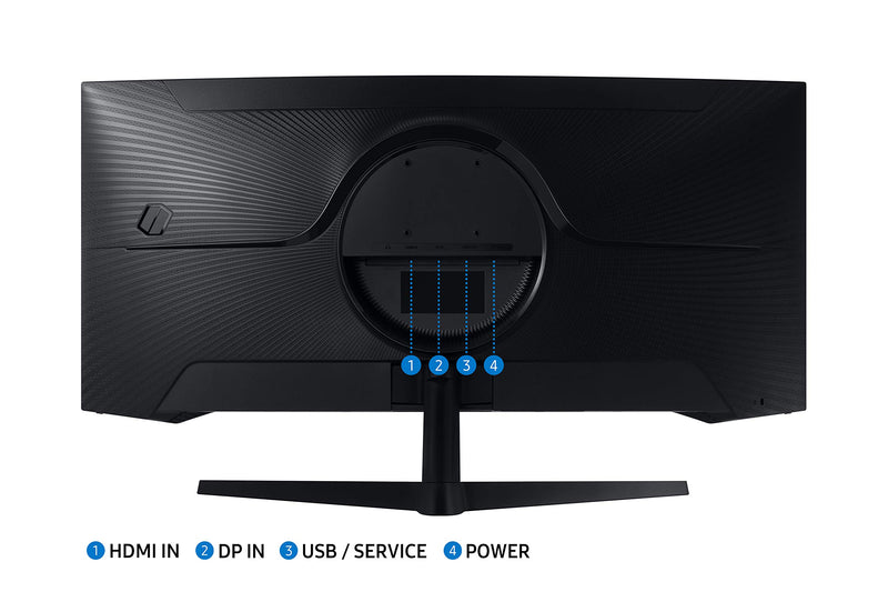 Samsung Odyssey G5 LC34G55TWWPXXU 34" 1000R Curved Gaming Monitor - 165Hz, 1ms, 1440p WQHD, Freesync Premium, HDR10, HDMI, Displayport (Renewed)
