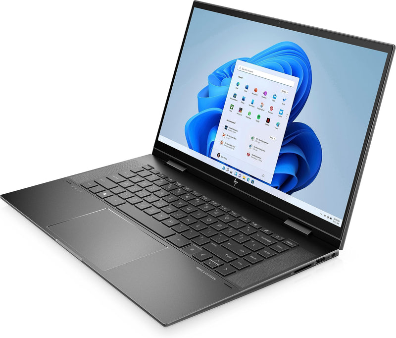 HP ENVY x360 15-ed1045nn 15.6 4K UHD AMOLED Touchscreen i7-1165G7 (4 Core, 4.70GHz), 1TB PCIe 4.0 x 4 NVMe, 16GB DDR4, Fingerprint & SD Card Reader, UK Backlit Keys, Windows 11 Pro (Renewed)