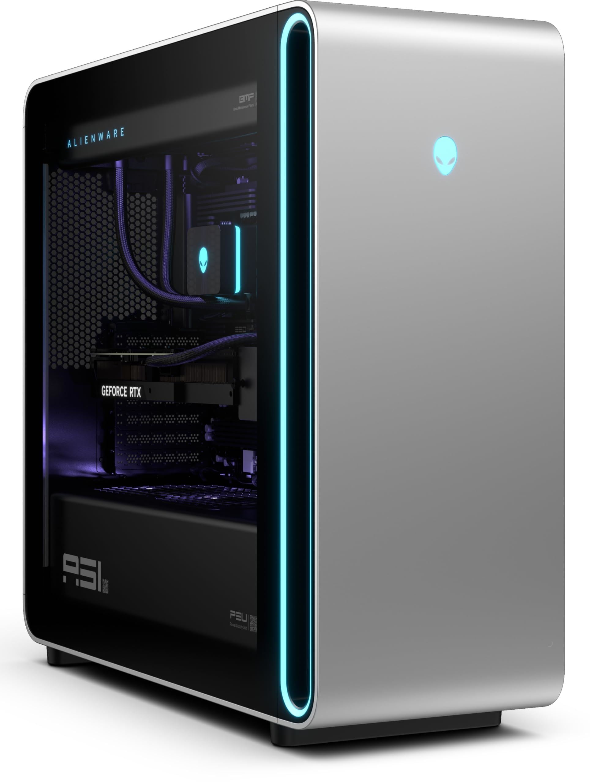 Alienware Area-51 Gaming Desktop – Core Ultra 9-285K (24 Cores, 3.7/5.6GHz), NVIDIA GeForce RTX 5080 16GB, 4TB PCIe 4.0x4 NVMe & 6TB HDD, 64GB DDR5, 2.5GbE, WIFI 7 & BT 5.4, Windows 11 Pro (Renewed)