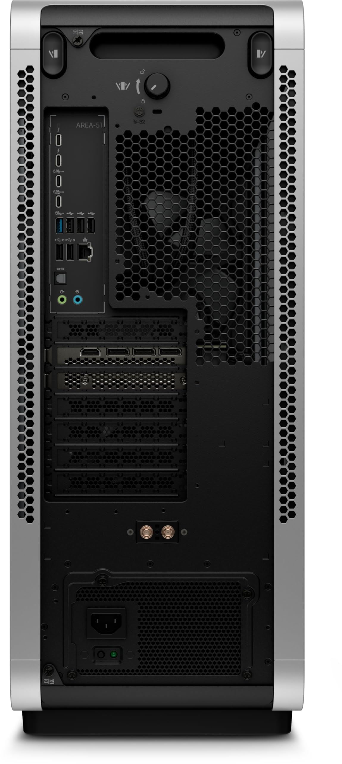Alienware Area-51 Gaming Desktop – Core Ultra 9-285K (24 Cores, 3.7/5.6GHz), NVIDIA GeForce RTX 5080 16GB, 4TB PCIe 4.0x4 NVMe & 6TB HDD, 64GB DDR5, 2.5GbE, WIFI 7 & BT 5.4, Windows 11 Pro (Renewed)