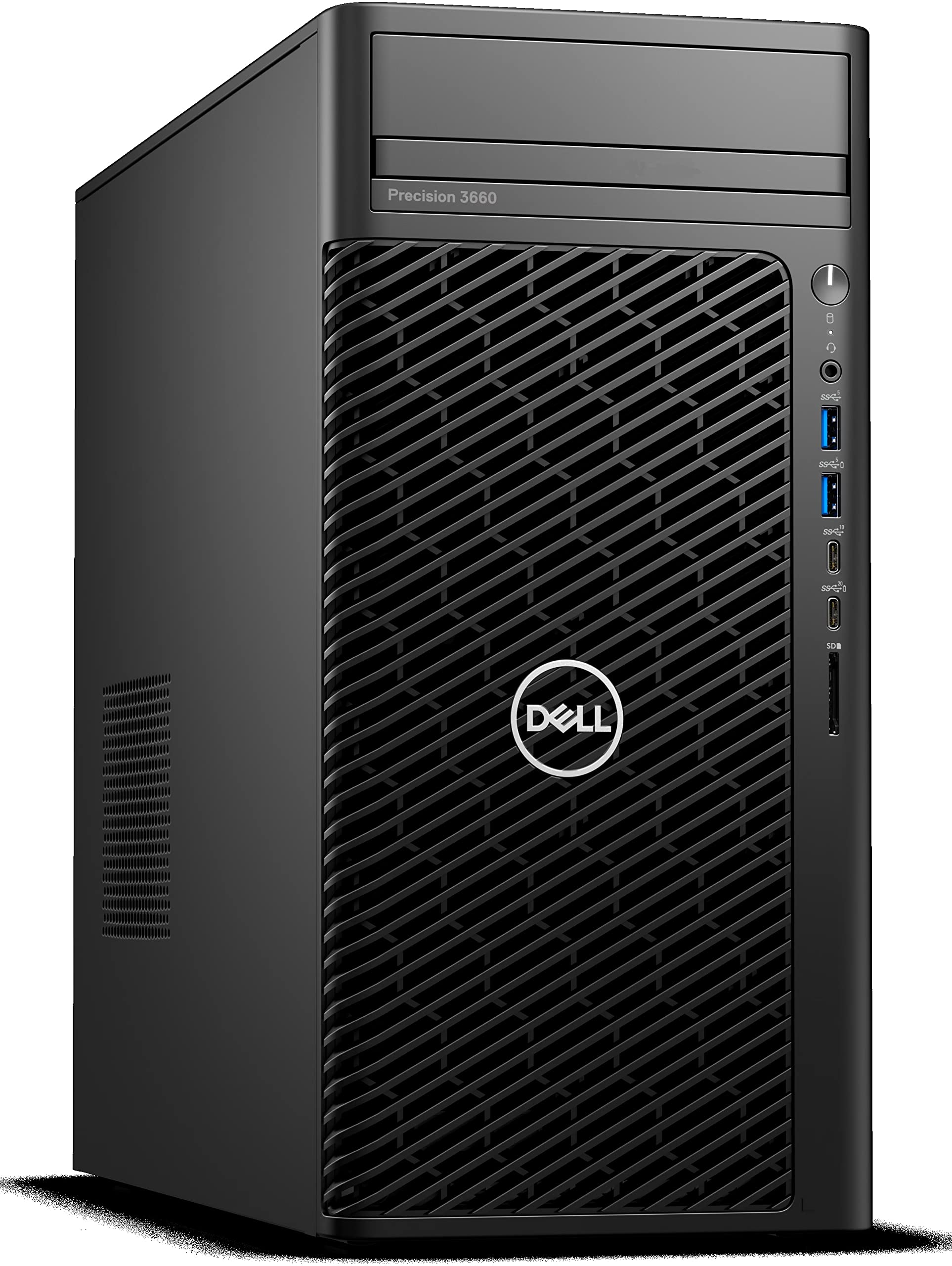 Dell Precision 3660 Tower, 32GB DDR5 RAM, 2TB NVMe + 2TB HDD – i7-12700 (12 Core, 4.9GHz), Nvidia RTX A2000 6GB GDDR6, SD Card Slot, 300W PSU, LAN, Windows 11 Pro (Renewed)