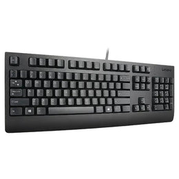 Lenovo Traditional Wired USB UK QWERTY Keyboard & Mouse Combo Black