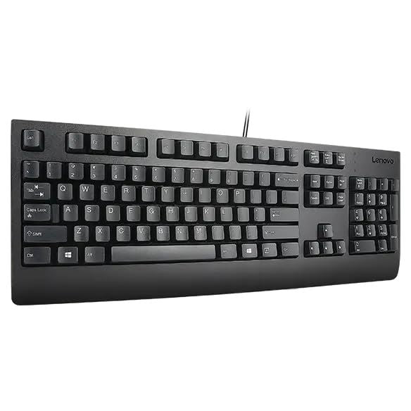 Lenovo Traditional Wired USB UK QWERTY Keyboard & Mouse Combo Black