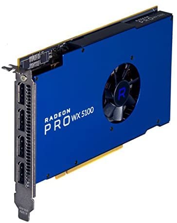 AMD Radeon Pro WX 5100 8GB GDDR5 graphics card - 1792 Cores, 256-bit, 160 GB/s, PCIe® 3.0 x16 (Renewed)
