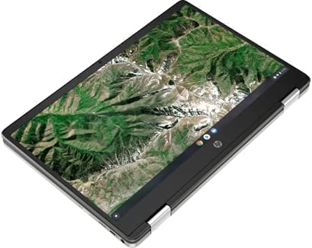 HP Chromebook x360 14a-ca0005na 14” FHD Touch Laptop, Intel Celeron N4020 (2 Cores, 2.8GHz), 4GB RAM, 64GB SSD, Intel UHD Graphics, WiFi 11ac & BT 5, Chrome OS – UK Keys - 321A5EA (Renewed)