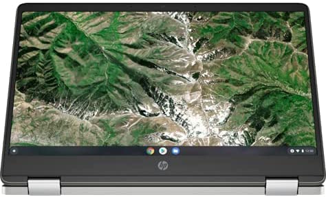 HP Chromebook x360 14a-ca0005na 14” FHD Touch Laptop, Intel Celeron N4020 (2 Cores, 2.8GHz), 4GB RAM, 64GB SSD, Intel UHD Graphics, WiFi 11ac & BT 5, Chrome OS – UK Keys - 321A5EA (Renewed)