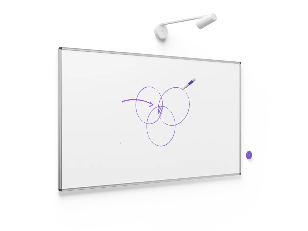 Logitech Scribe Whiteboard Camera for Video Conferencing Rooms  1080p Capture, Built-In AI, Presenter Removal, Wireless Share, Native Teams, Zoom, Meet Integration, 960-001332 (New) (Renewed)
