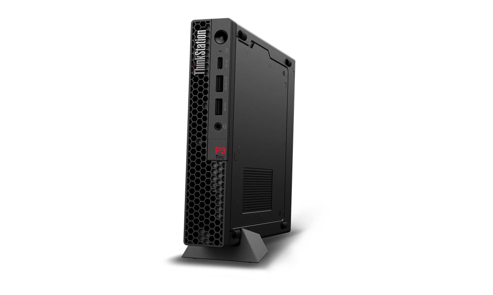 Lenovo ThinkStation P3 Tiny Workstation  i7-14700T (20 Cores, 1.3/5.2GHz), Nvidia T400 4GB, 2TB PCIe Gen 4.0x4 NVMe, 32GB DDR5, vPro, GbE, WIFI 6E & BT 5.3, Windows 11 Pro (Renewed)