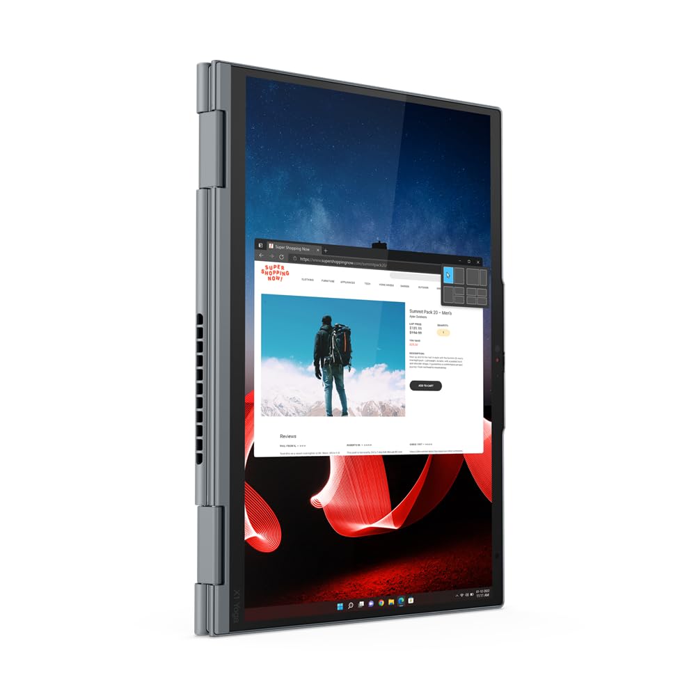 Lenovo ThinkPad X1 Yoga Gen 8 14 FHD+ 2-in-1 Touchscreen  i7-1365U (10 Core, 1.8/5.2GHz), 2TB PCIe Gen 4.0x4 NVMe, 32GB LPDDR5, vPro, FPR, Integrated Pen, UK Backlit Keys, Windows 11 Pro (Renewed)