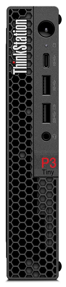Lenovo ThinkStation P3 Tiny Workstation  i7-14700T (20 Cores, 1.3/5.2GHz), Nvidia T400 4GB, 2TB PCIe Gen 4.0x4 NVMe, 32GB DDR5, vPro, GbE, WIFI 6E & BT 5.3, Windows 11 Pro (New) (Renewed)