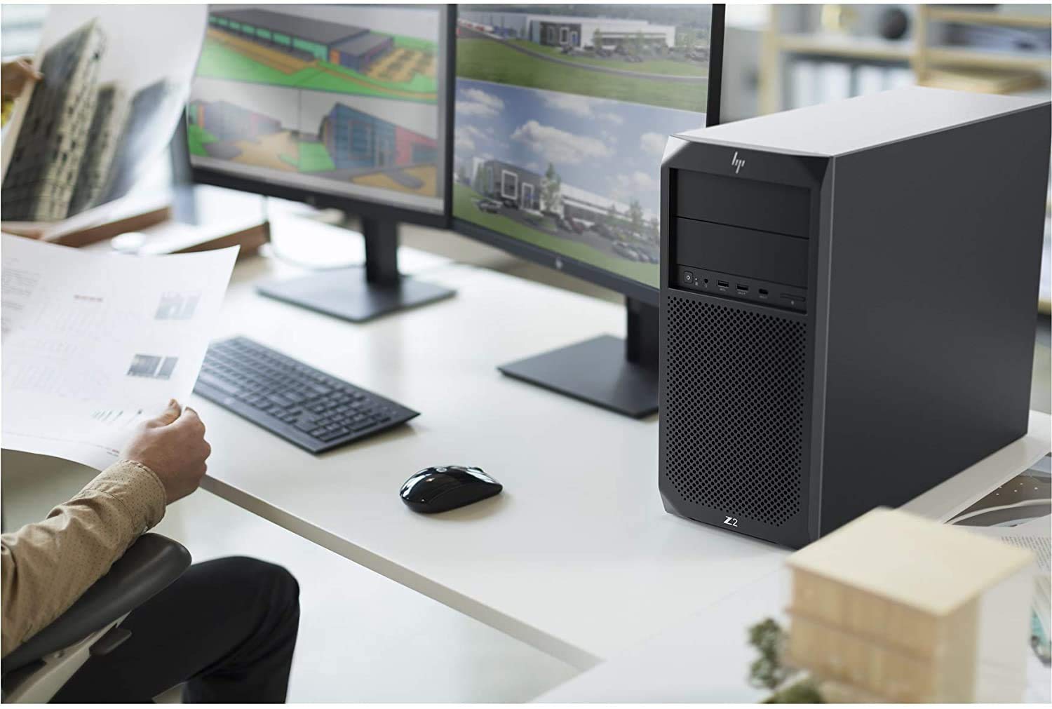 HP Z2 G4 Tower Workstation – i7-8700 (6 Core, 4.6GHz), Nvidia Quadro P2000 5GB, 2TB PCIe Gen 4.0 x4 NVMe, 32GB DDR4, GbE, Windows 11 Pro (Renewed)