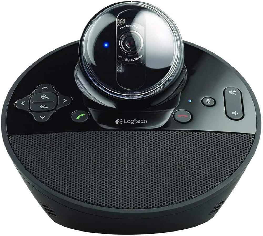 Logitech ConferenceCam BCC950 Conferencing System - FullHD PTZ Camera, Built-in Speaker Phone, Omnidirectional Mic, Remote Control, Extender Stem, USB Plug-And-Play, 960-000867 (New)(Renewed)