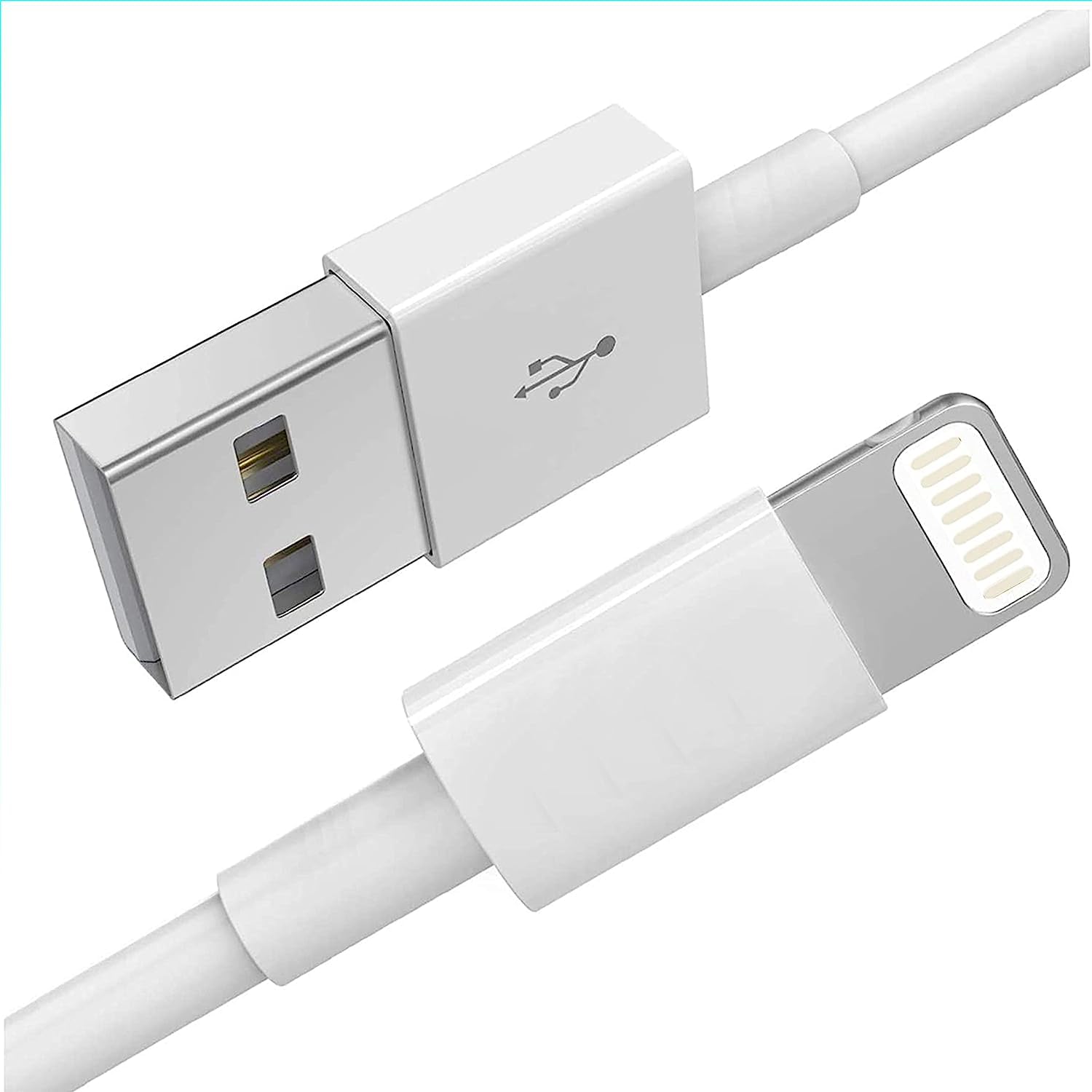 Cybist Basics Range  USB to Lightning Compatible Cable  Compatible with Apple iPad, iPhone 14 Series, iPhone 13 Series, 12, 12 Mini, 12 Pro Max, 11, XS, X, XR, SE And More.