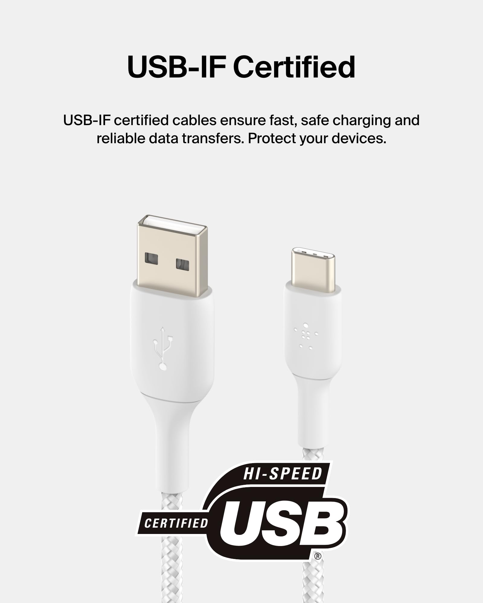 Belkin BoostCharge Braided USB C charger cable