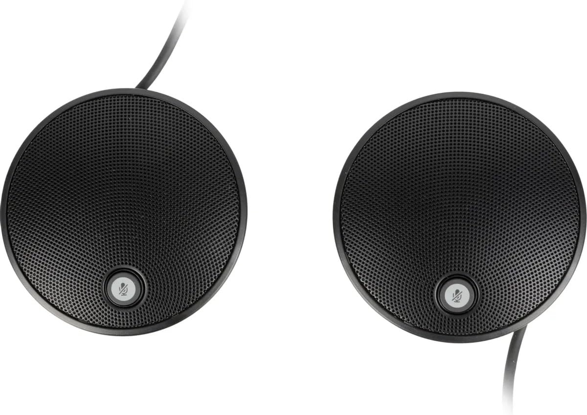 Logitech 989-000171 Group Expansion Mics Group Video Conferencing Systems, Indicator Lights, Mono, Wideband, Noise Cancelling, Microphone Mute, Laptop/PC/Mac  Black (New)(Renewed)