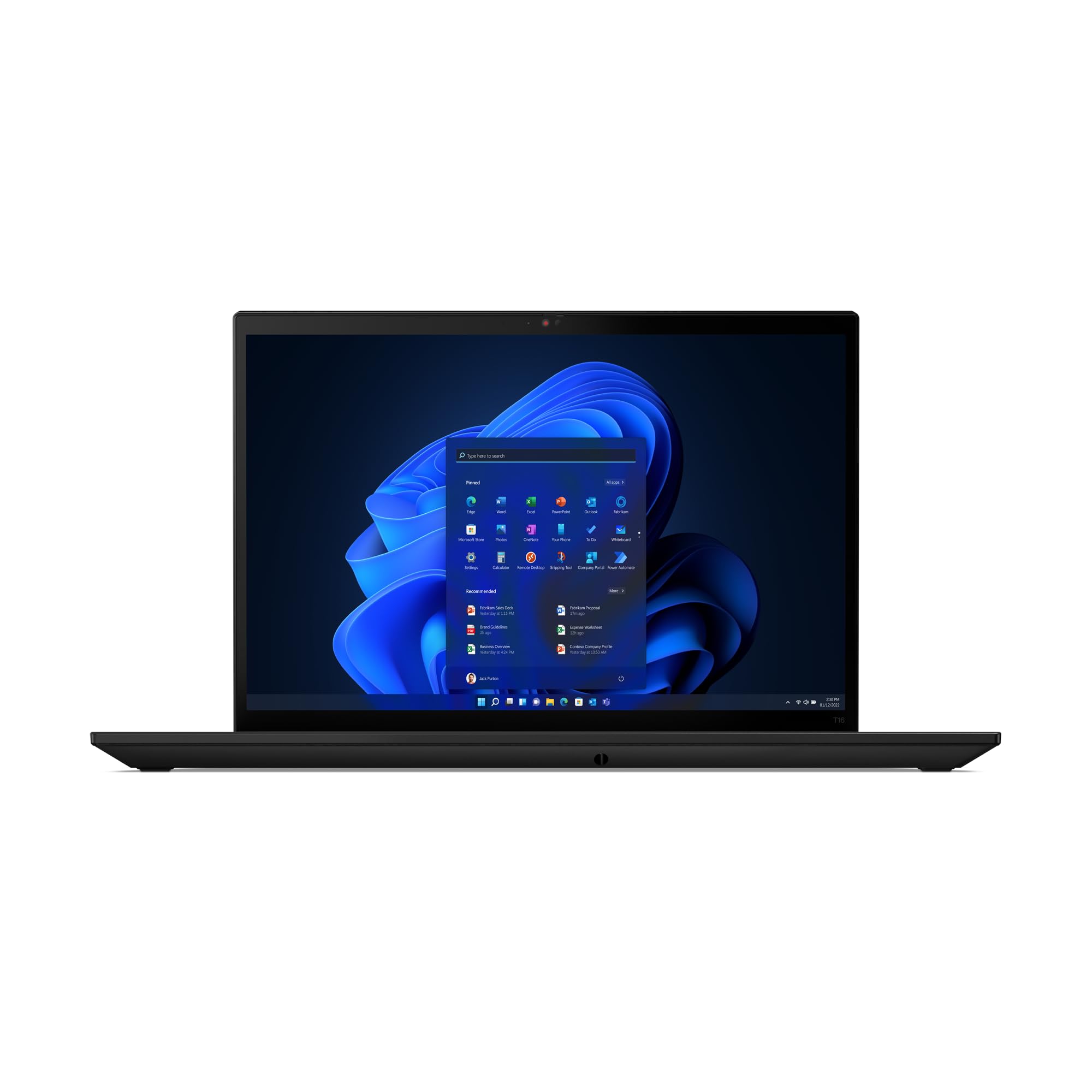 Lenovo ThinkPad T16 Gen 1 16 FHD+, i7-1260P (12 Cores), 32GB DDR4, 2TB PCIe Gen 4.0x4 NVMe Fingerprint & Smartcard Reader, GbE, WIFI 6E & BT 5.2, UK Backlit Keys, Windows 11 Pro (Renewed)