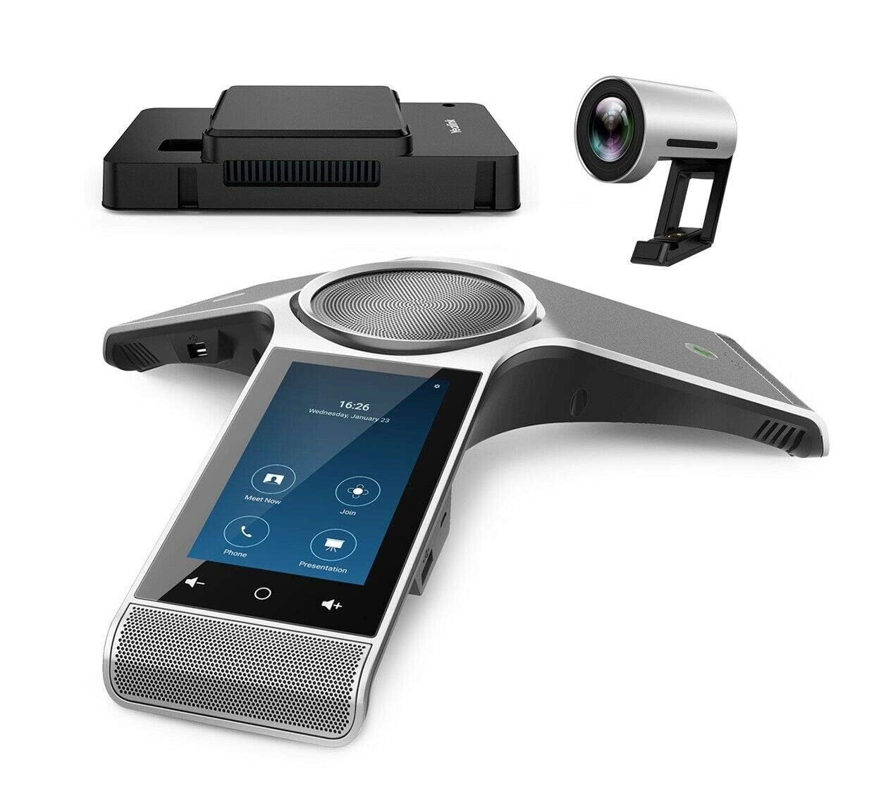 Yealink CP960-UVC30 Zoom Rooms Kit - UVC30 4K UHD Video Conferencing Camera, CP960 Conference Speakerphone, Mini-PC and Cable Management Box for Huddle & Small Rooms (New) (Renewed)