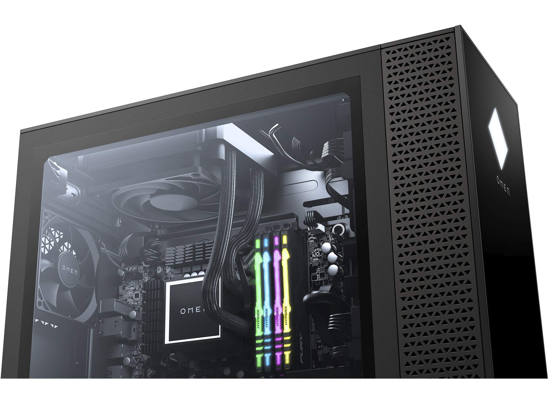 HP OMEN 30L GT13 Gaming Desktop  i9-11900K, NVIDIA GeForce RTX 3080 Ti 12GB, 2TB PCIe Gen 4.0x4 NVMe & 2TB HDD, 32GB DDR4, GbE, WIFI 6 & BT 5, Water-cooled, RGB Lighting, Windows 11 Pro (Renewed)