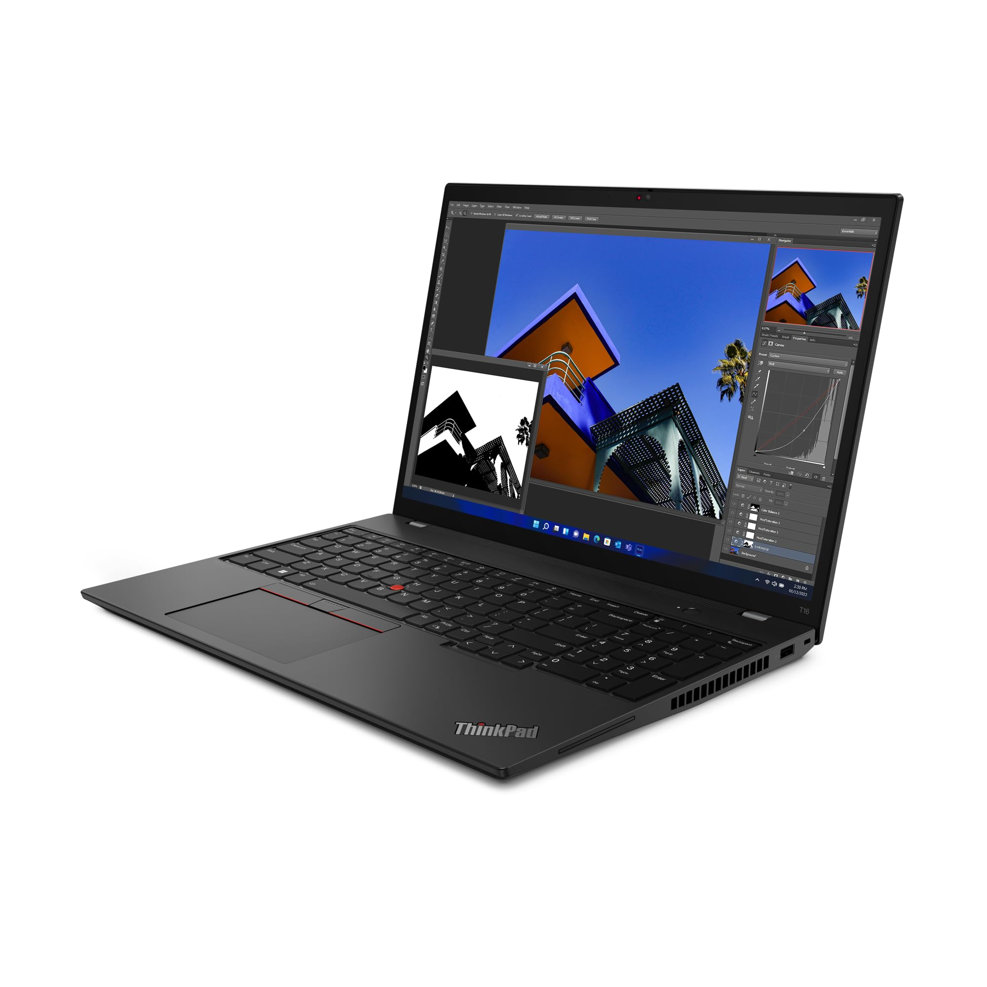Lenovo ThinkPad T16 Gen 1 16 FHD+, i7-1260P (12 Cores), 32GB DDR4, 2TB PCIe Gen 4.0x4 NVMe Fingerprint & Smartcard Reader, GbE, WIFI 6E & BT 5.2, UK Backlit Keys, Windows 11 Pro (Renewed)