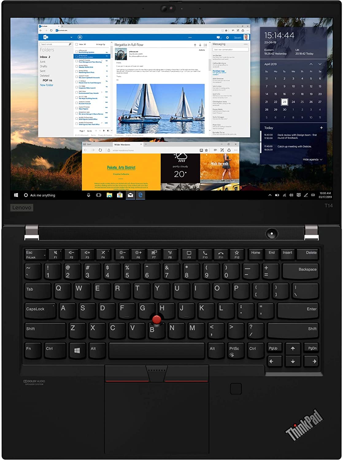 Lenovo ThinkPad T14 Gen 1, Touchscreen - i7-10510U (4.9GHz), 16GB DDR4, 1TB NVMe, UHD Graphics, Fingerprint & SD Card Reader, vPro, WiFi 6 & BT 5.1, Backlit KYB, Windows 11 Pro - Notebook (Renewed)