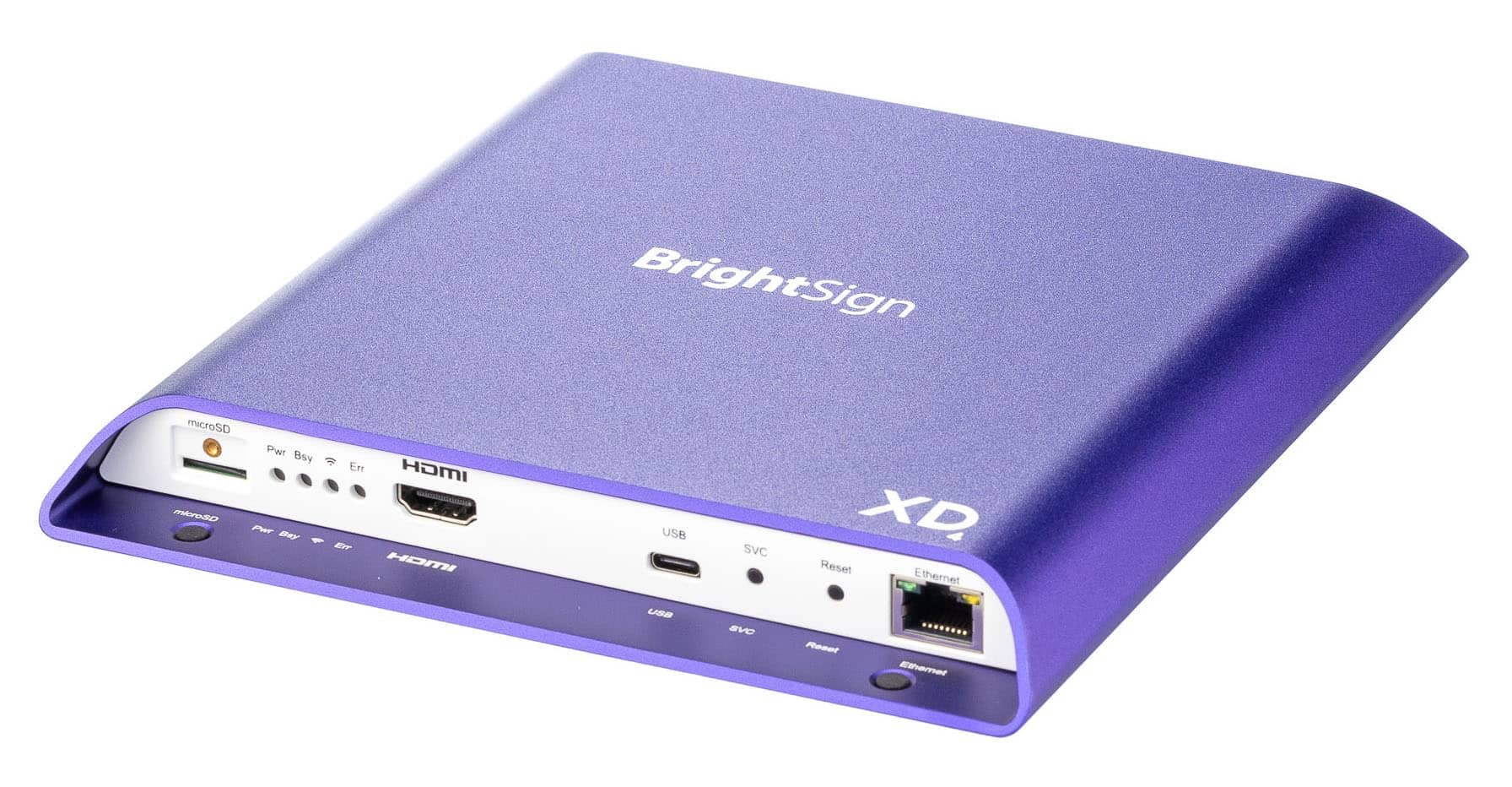 BrightSign XD1034 Expanded I/O Player with 8GB MicroSD Card - Single 4K / Dual 1080@60Fps Dolby Vision and HDR10+ video decoding, Live Feeds, H.265/H.264, HTML5, Video Walls, AutoWall, Zones (Renewed)
