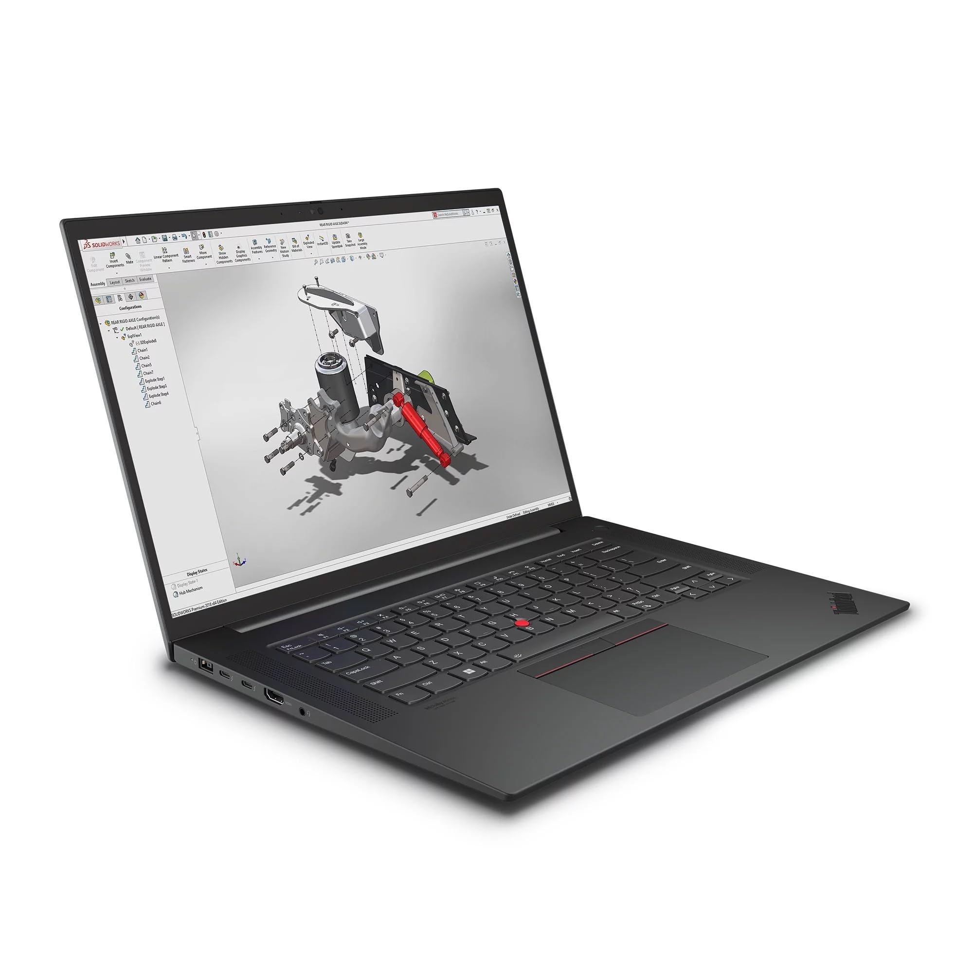 Lenovo ThinkPad P1 Gen 3 15.6 4K UHD (3840x2160), Xeon W-10855M, NVIDIA Quadro T2000, 2TB PCIe Gen 4.0x4 NVMe, 64GB DDR4, vPro, SD Card Slot, FPR, WIFI 6, UK Backlit Keys, Windows 11 Pro (Renewed)
