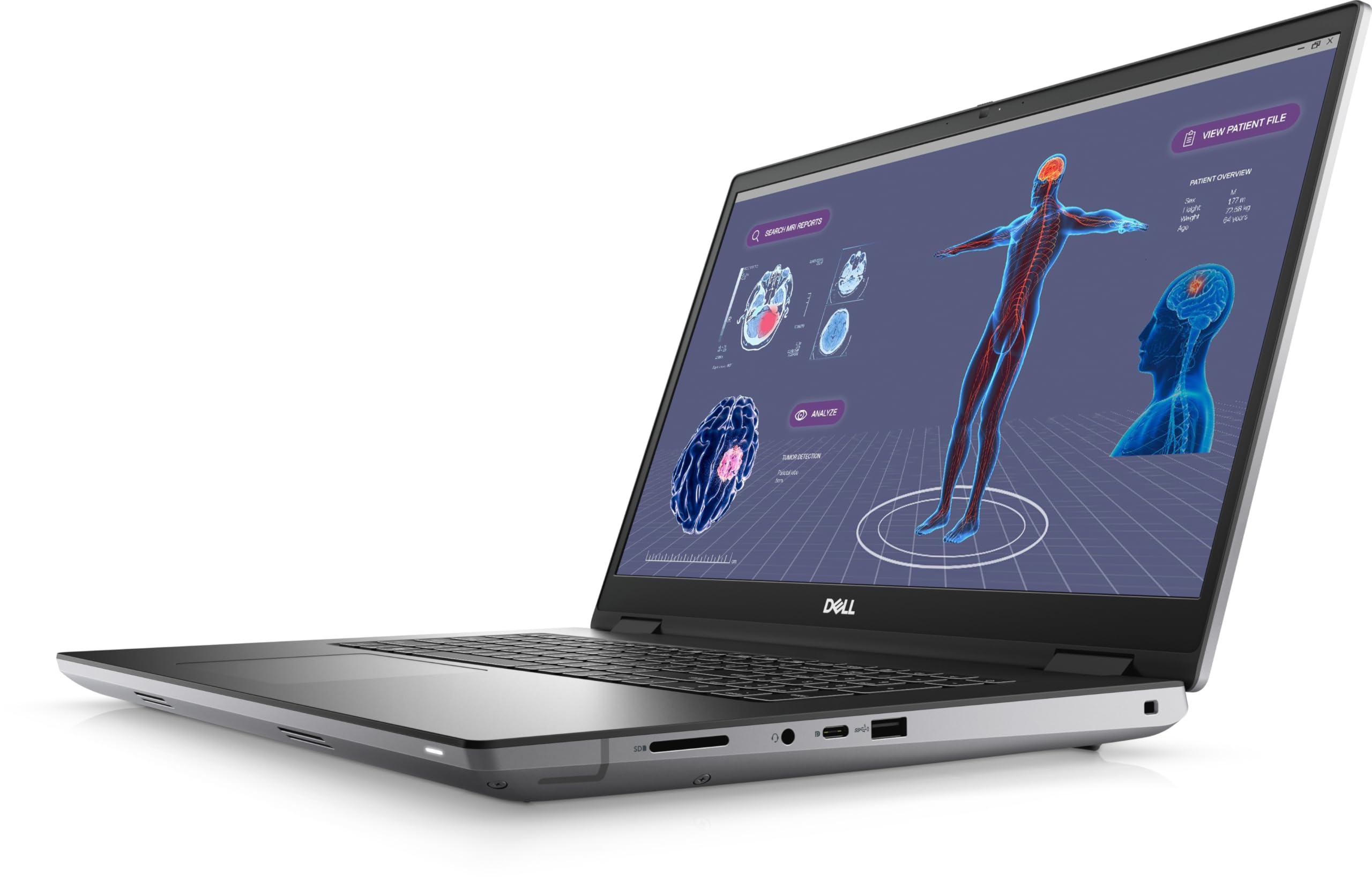 Dell Precision 7780 17.3 FHD, i7-13850HX (20 Cores), Nvidia RTX 3500 ADA 12GB, 2TB PCIe Gen 4.0x4 NVMe, 32GB DDR5, SD & Smartcard Reader, GbE, WIFI 6E & BT, UK Backlit Keys, Windows 11 Pro (Renewed)